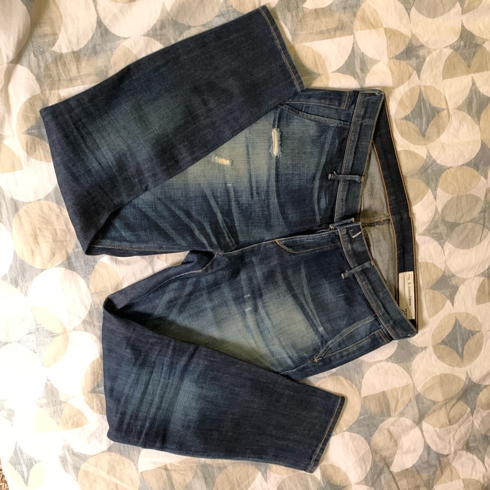 Rag and bone boyfriend cropped jeans